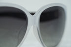Oscar De La Renta Sunglasses Oval Ivory and Grey Lenses