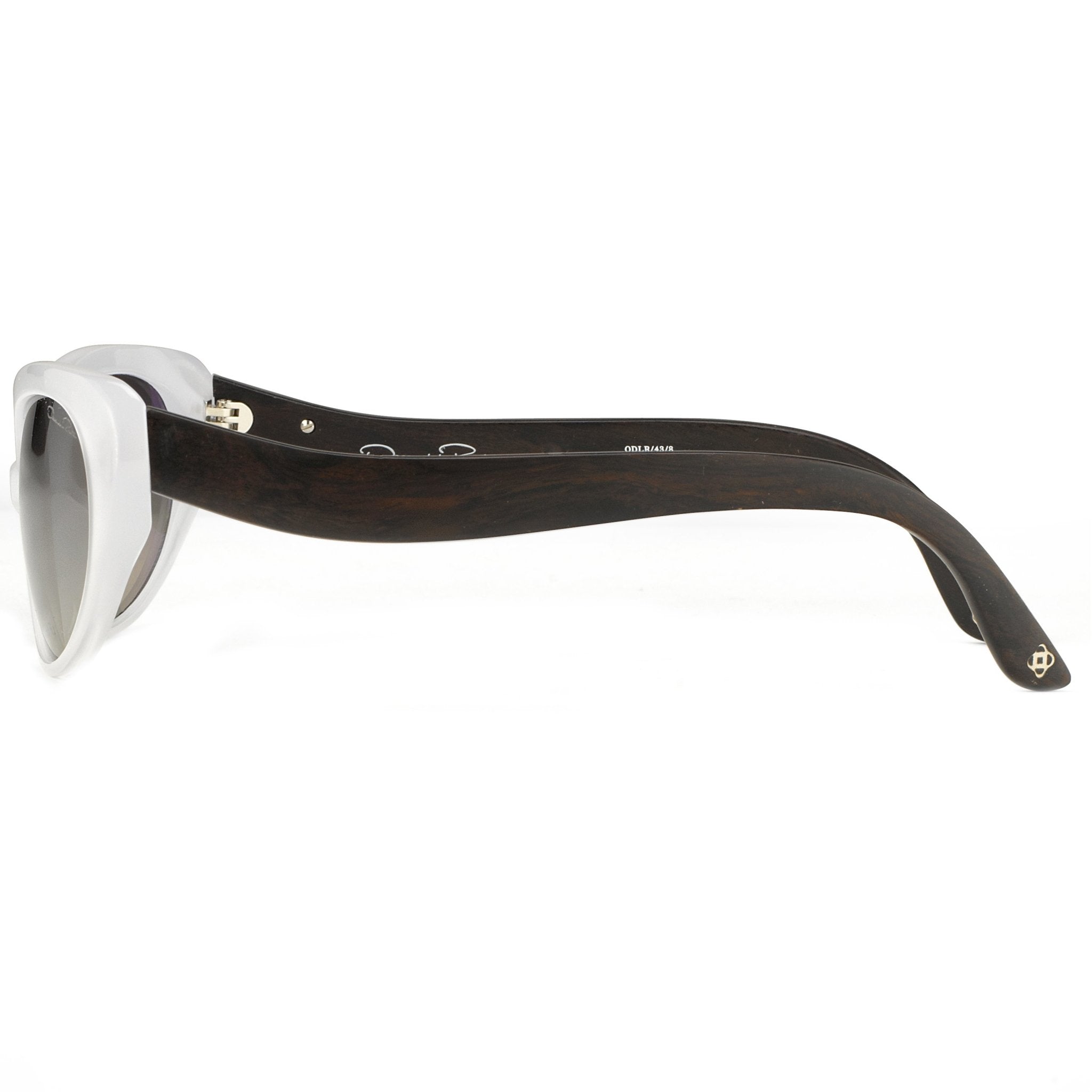 Oscar De La Renta Sunglasses Oval Ivory and Grey