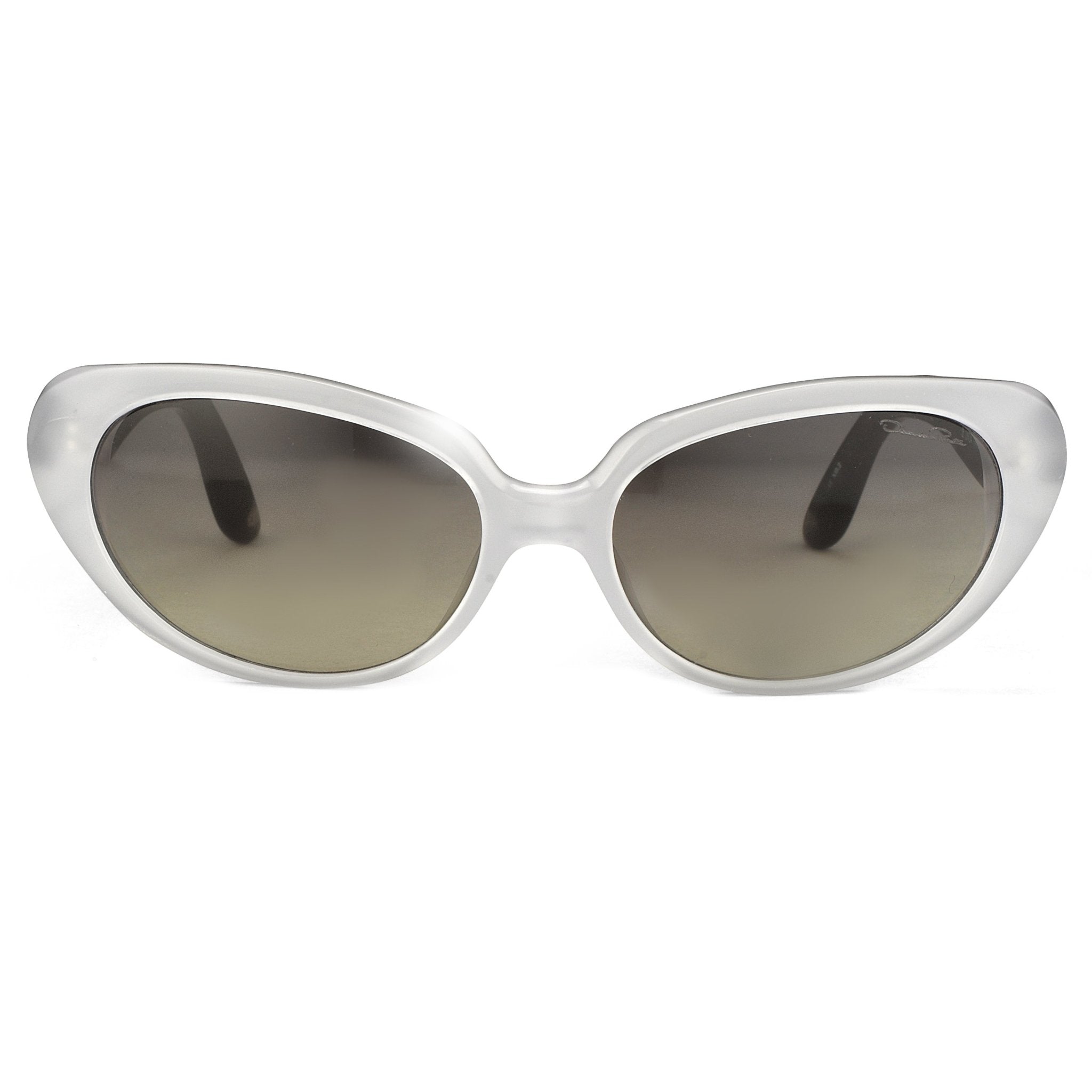 Oscar De La Renta Sunglasses Oval Ivory and Grey