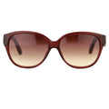 Oscar De La Renta Sunglasses Oval Red and Brown