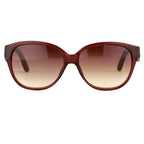 Oscar De La Renta Sunglasses Oval Red and Brown