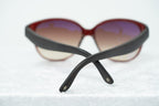 Oscar De La Renta Sunglasses Oval Red and Brown