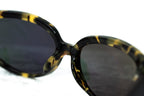Oscar De La Renta Sunglasses Oval Tortoise and Dark Grey