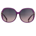 Oscar De La Renta Sunglasses Oversized Purple and Grey