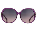Oscar De La Renta Sunglasses Oversized Purple and Grey