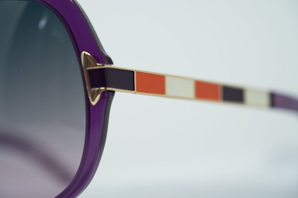 Oscar De La Renta Sunglasses Oversized Purple and Grey