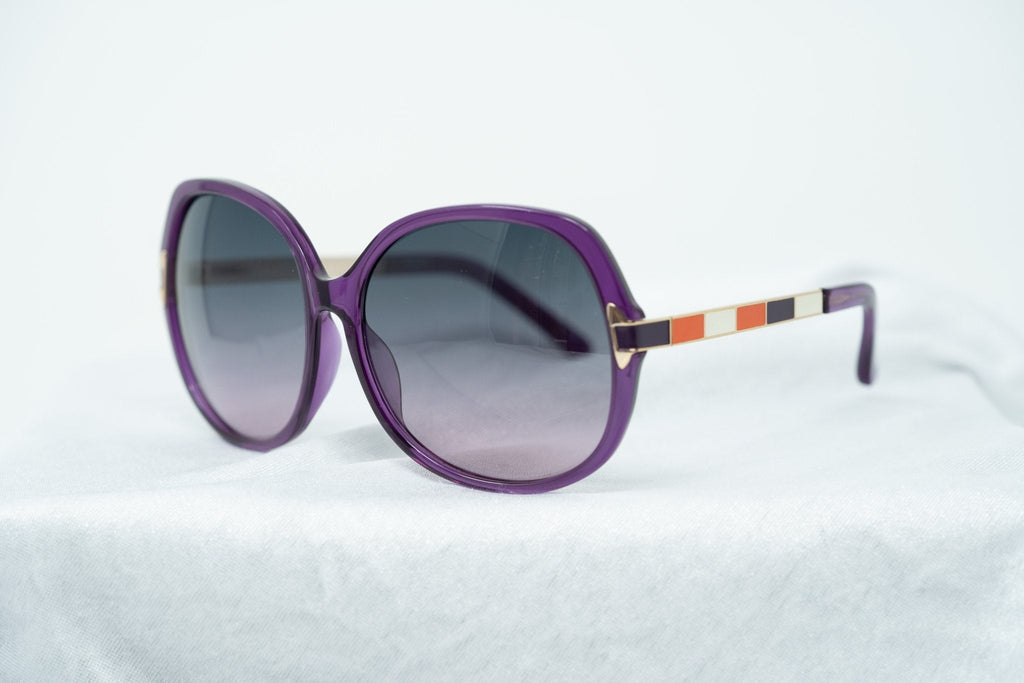 Oscar De La Renta Sunglasses Oversized Purple and Grey