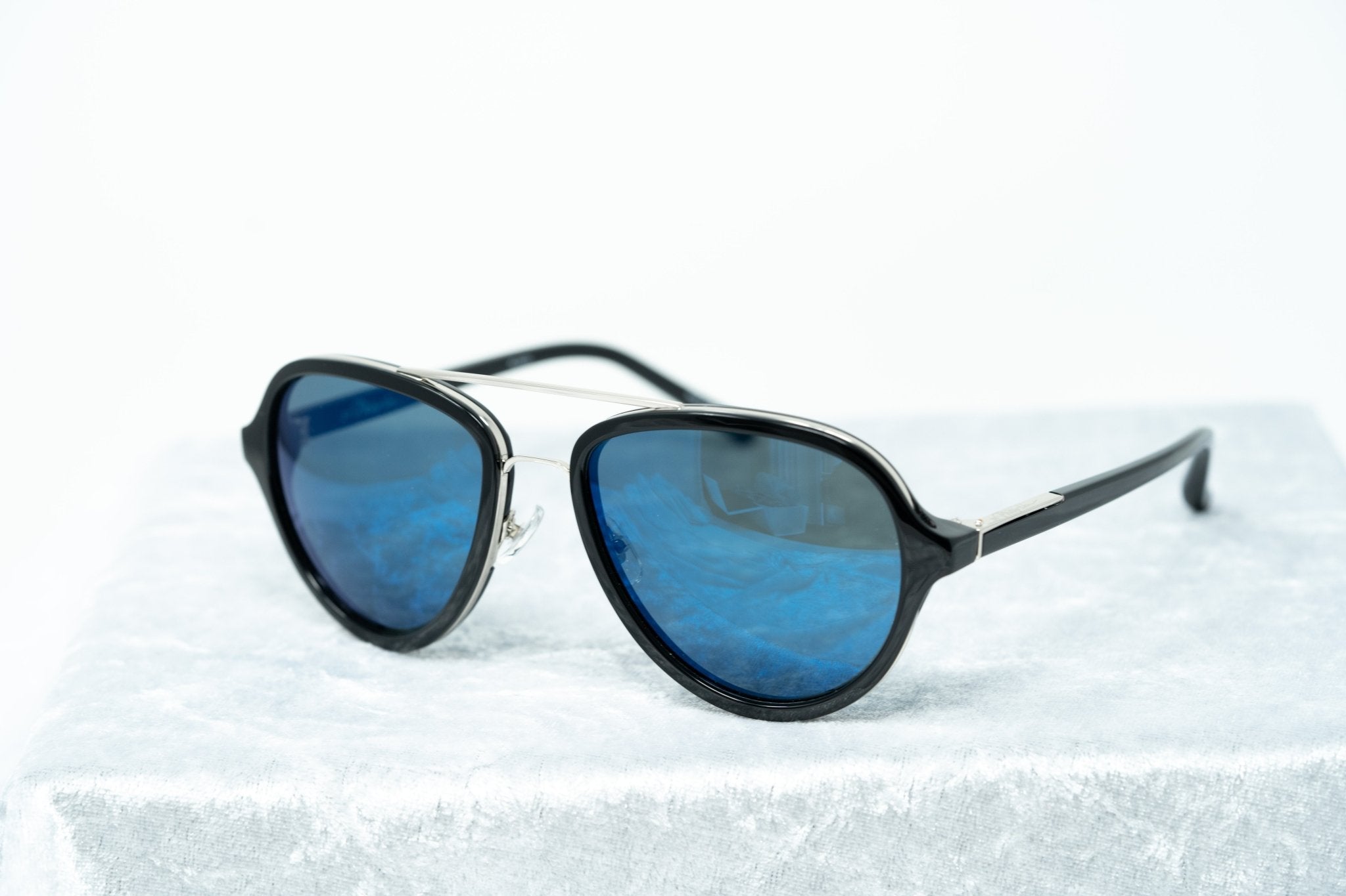 Phillip Lim Sunglasses Black and Blue Mirror
