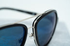 Phillip Lim Sunglasses Black and Blue Mirror