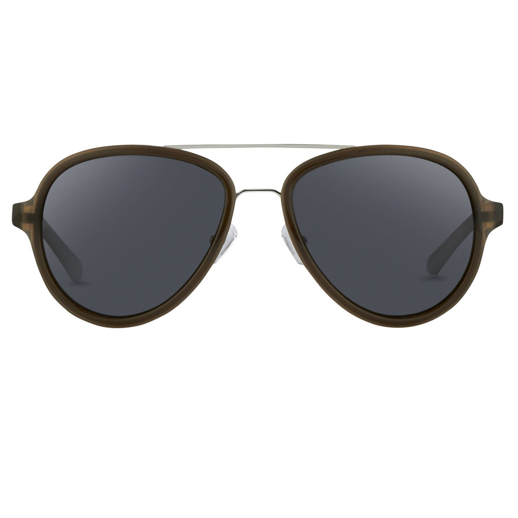Phillip Lim Men's Sunglasses Brown and Fog Green