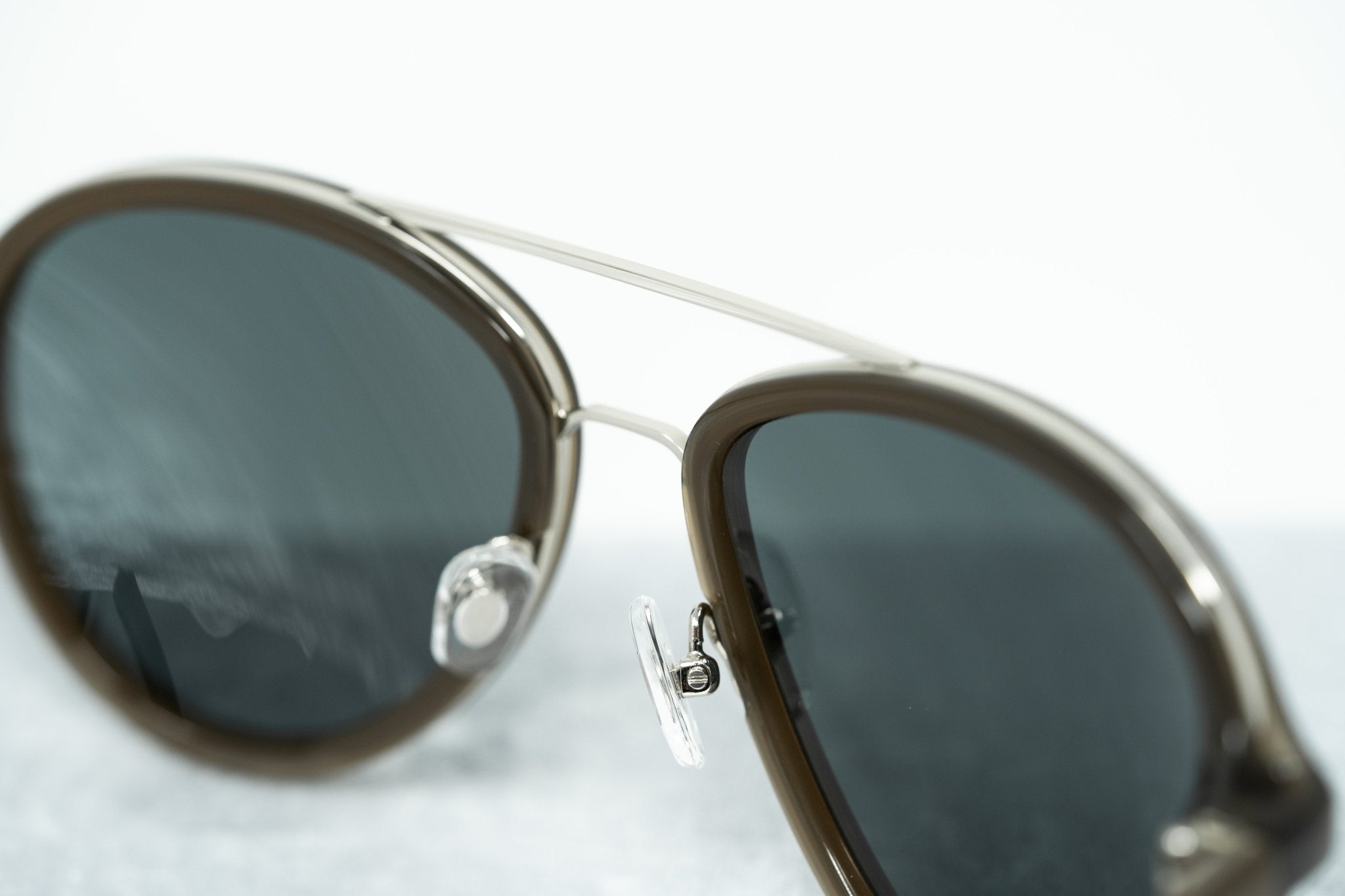 Phillip Lim Men's Sunglasses Brown and Fog Green