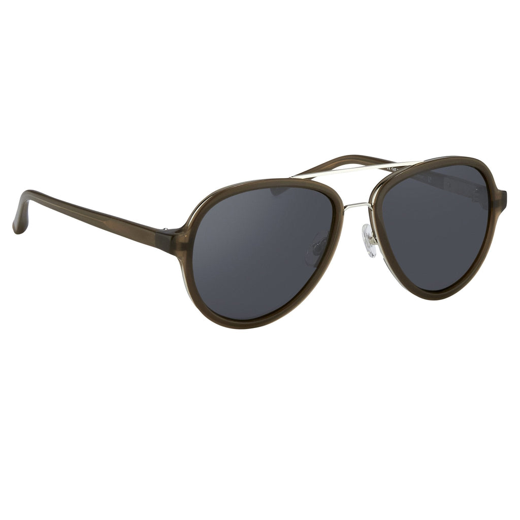 Phillip Lim Men's Sunglasses Brown and Fog Green