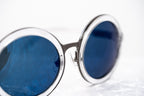 Phillip Lim Sunglasses Round Gun Metal and Blue