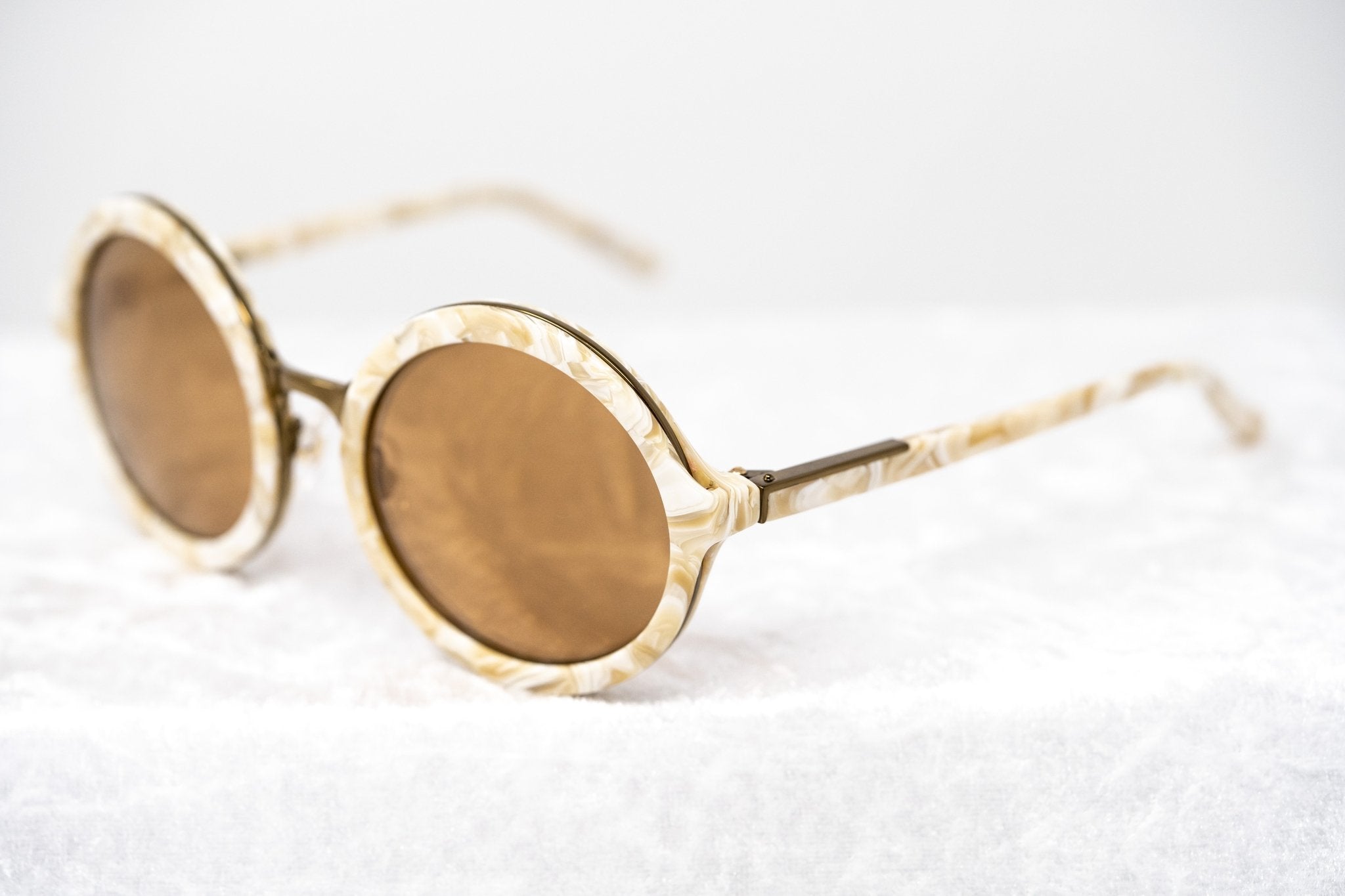 Phillip Lim Ladies Sunglasses Round Horn and Bronze