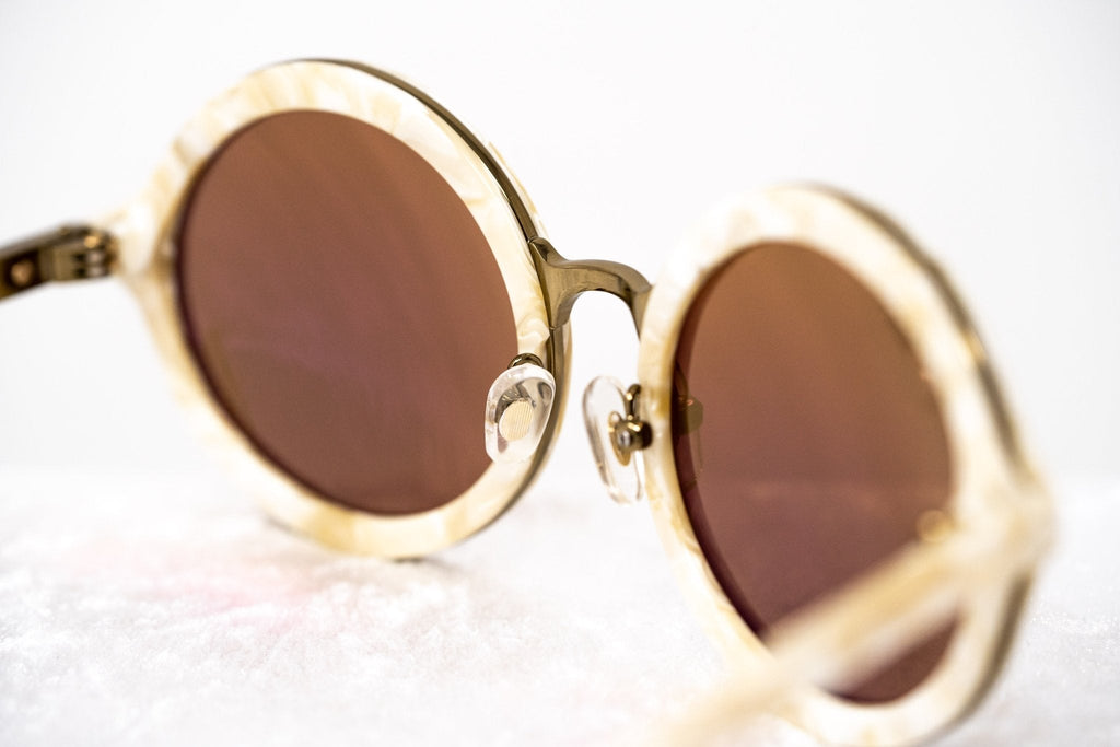 Phillip Lim Ladies Sunglasses Round Horn and Bronze