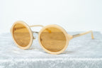 Phillip Lim Sunglasses Round Apricot and Dark Brown
