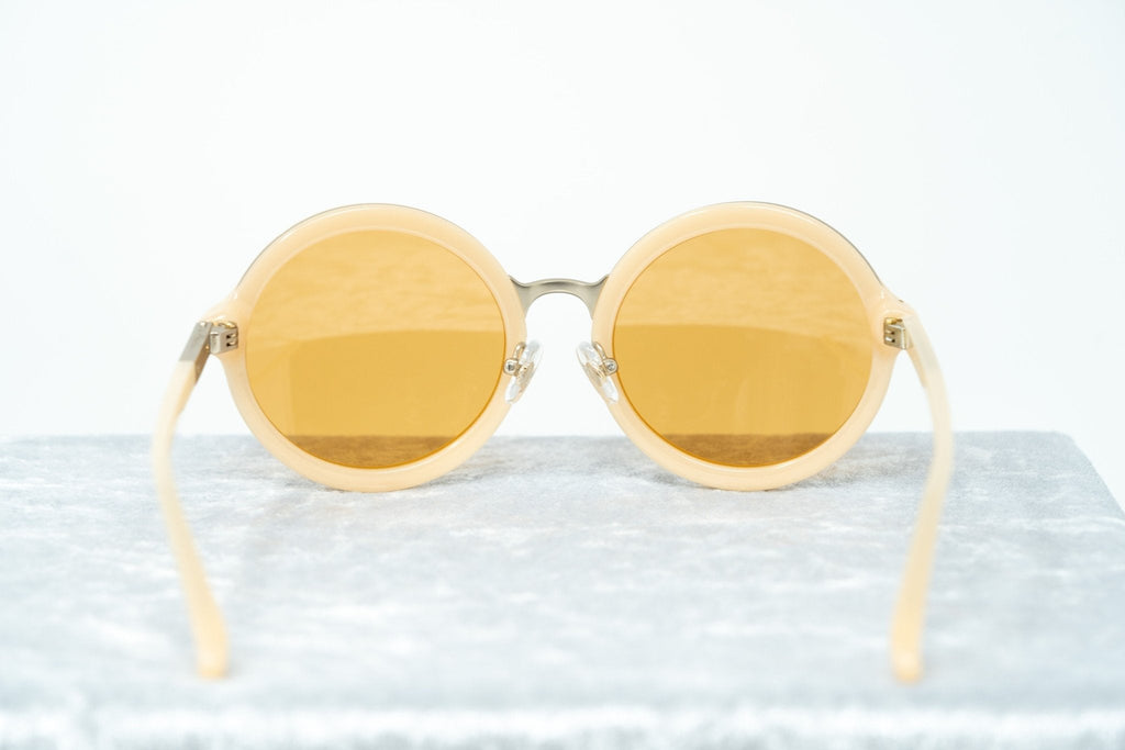 Phillip Lim Sunglasses Round Apricot and Dark Brown