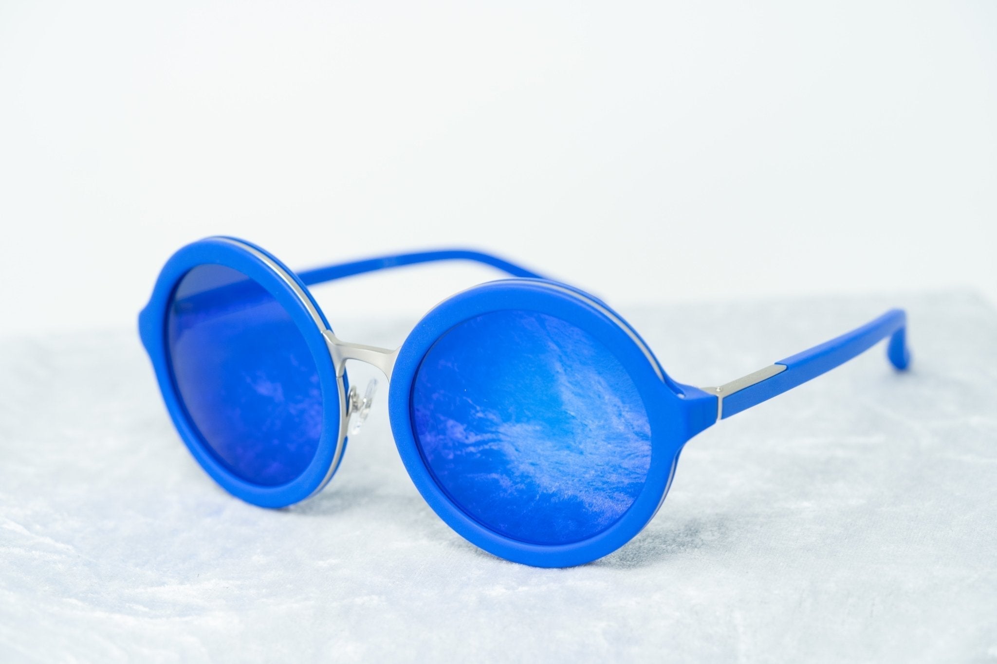 Phillip Lim Sunglasses Round Blue and Electric Blue