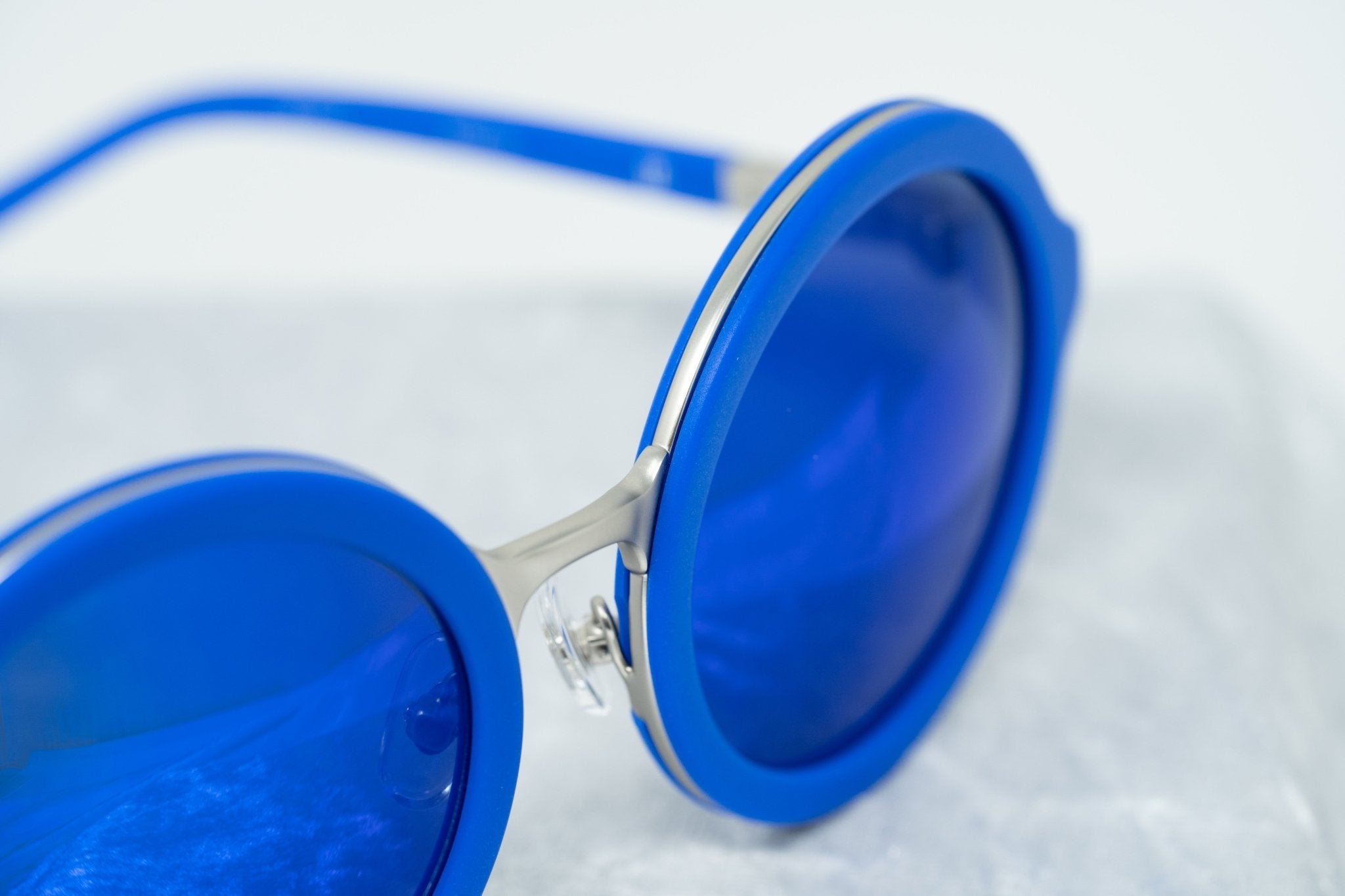 Phillip Lim Sunglasses Round Blue and Electric Blue