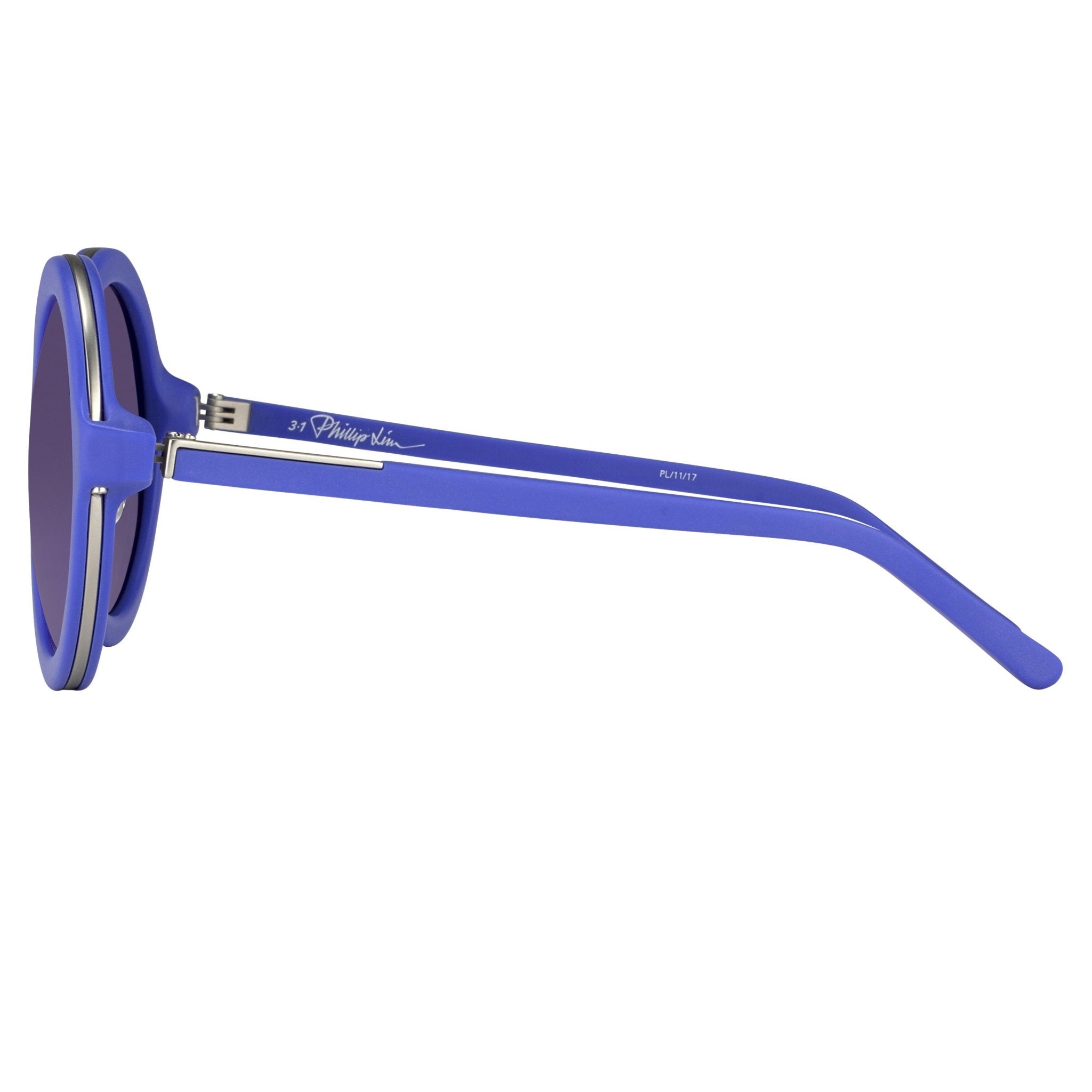 Phillip Lim Sunglasses Round Blue and Electric Blue