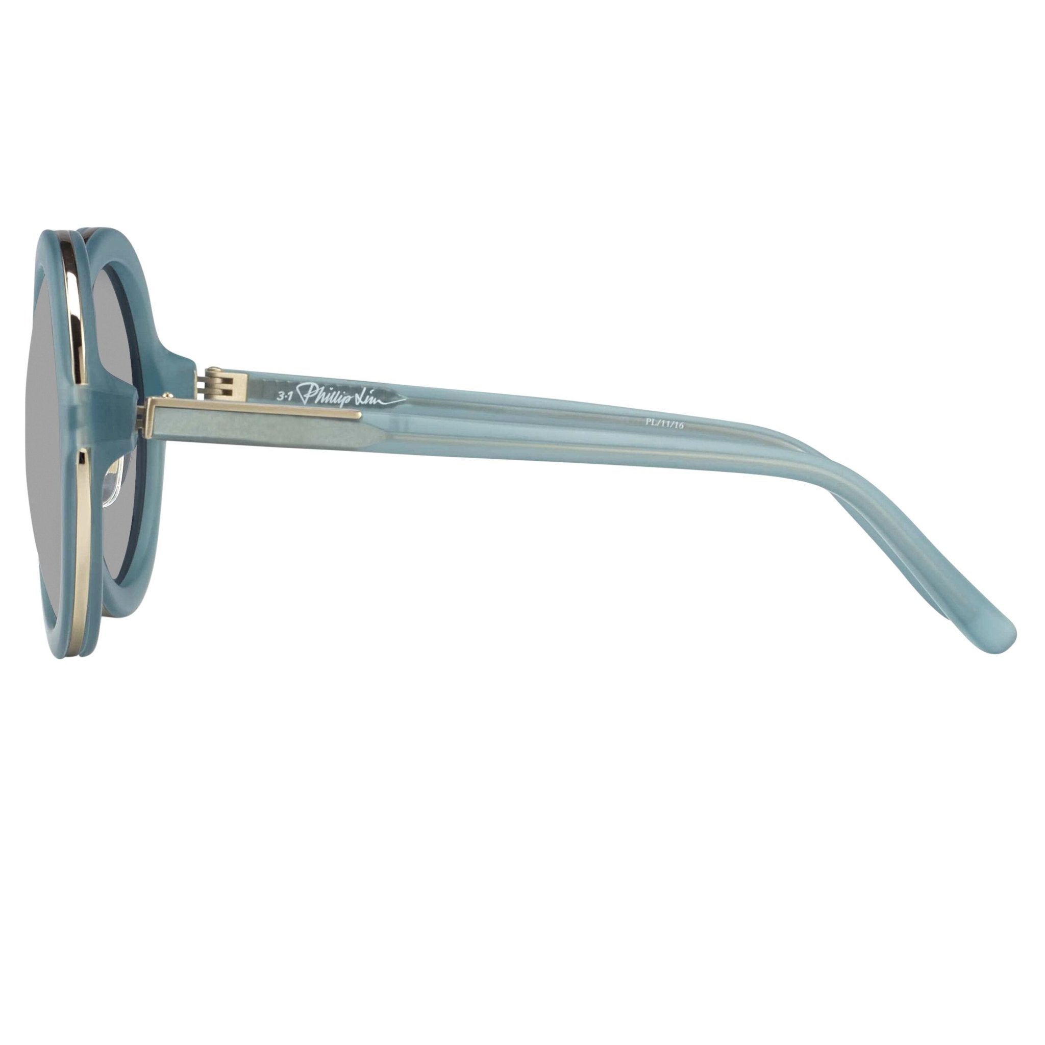 Phillip Lim Sunglasses Round Blue and Navy Blue