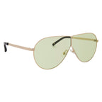 Phillip Lim Sunglasses Shield Gold and Light Green
