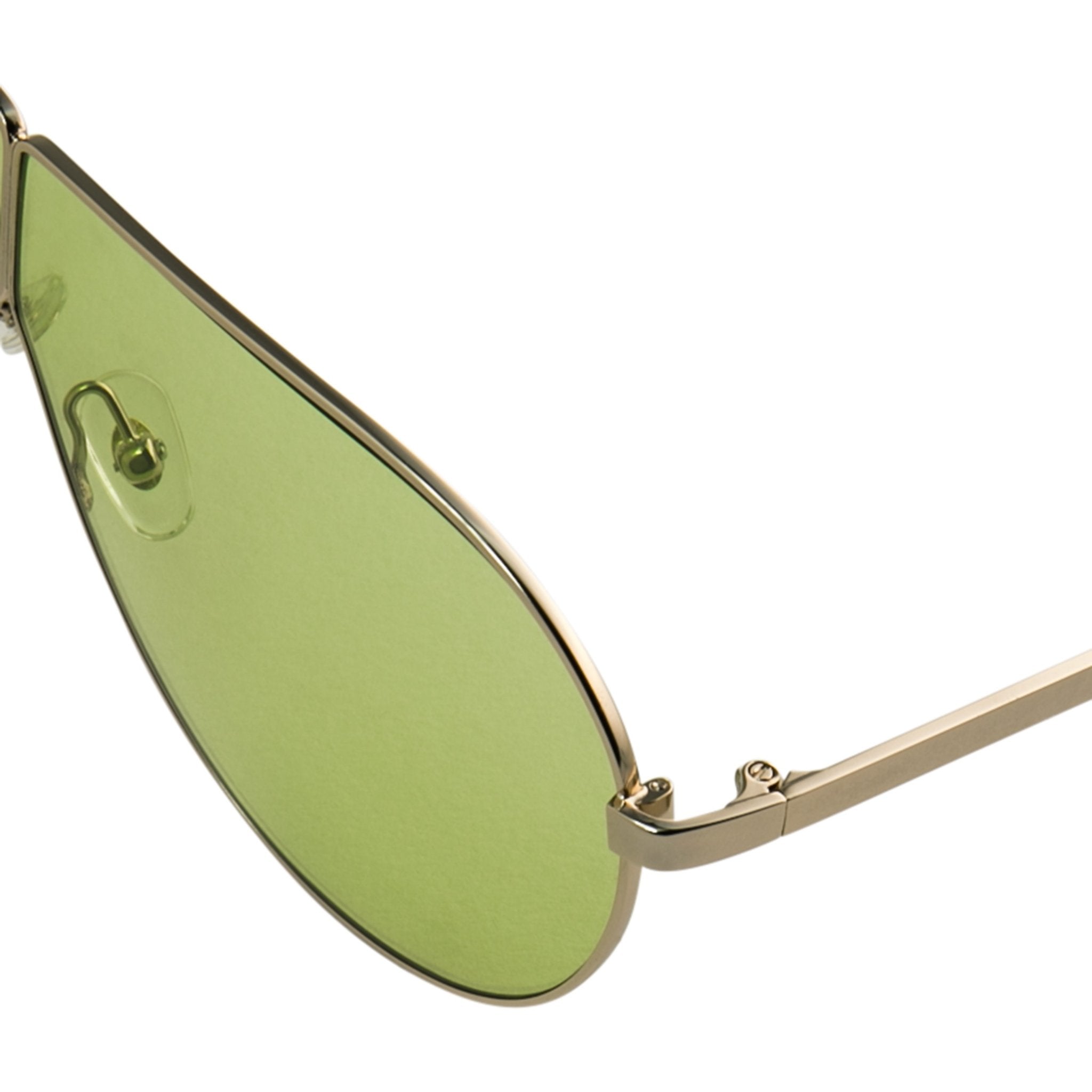 Phillip Lim Sunglasses Shield Gold and Light Green