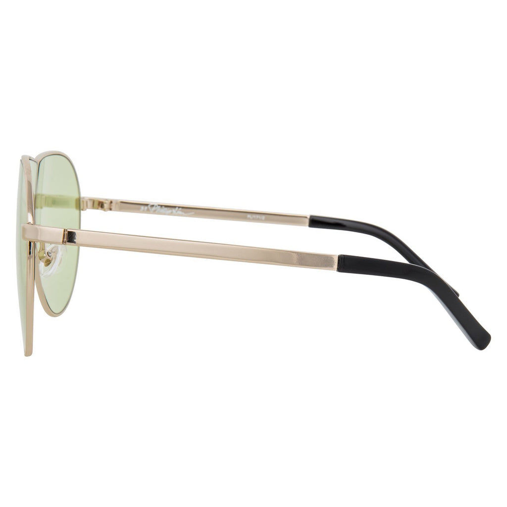 Phillip Lim Sunglasses Shield Gold and Light Green