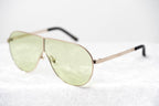 Phillip Lim Sunglasses Shield Gold and Light Green