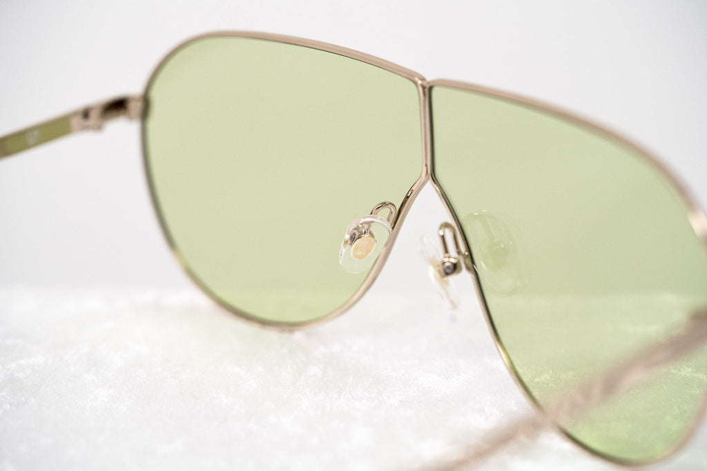 Phillip Lim Sunglasses Shield Gold and Light Green