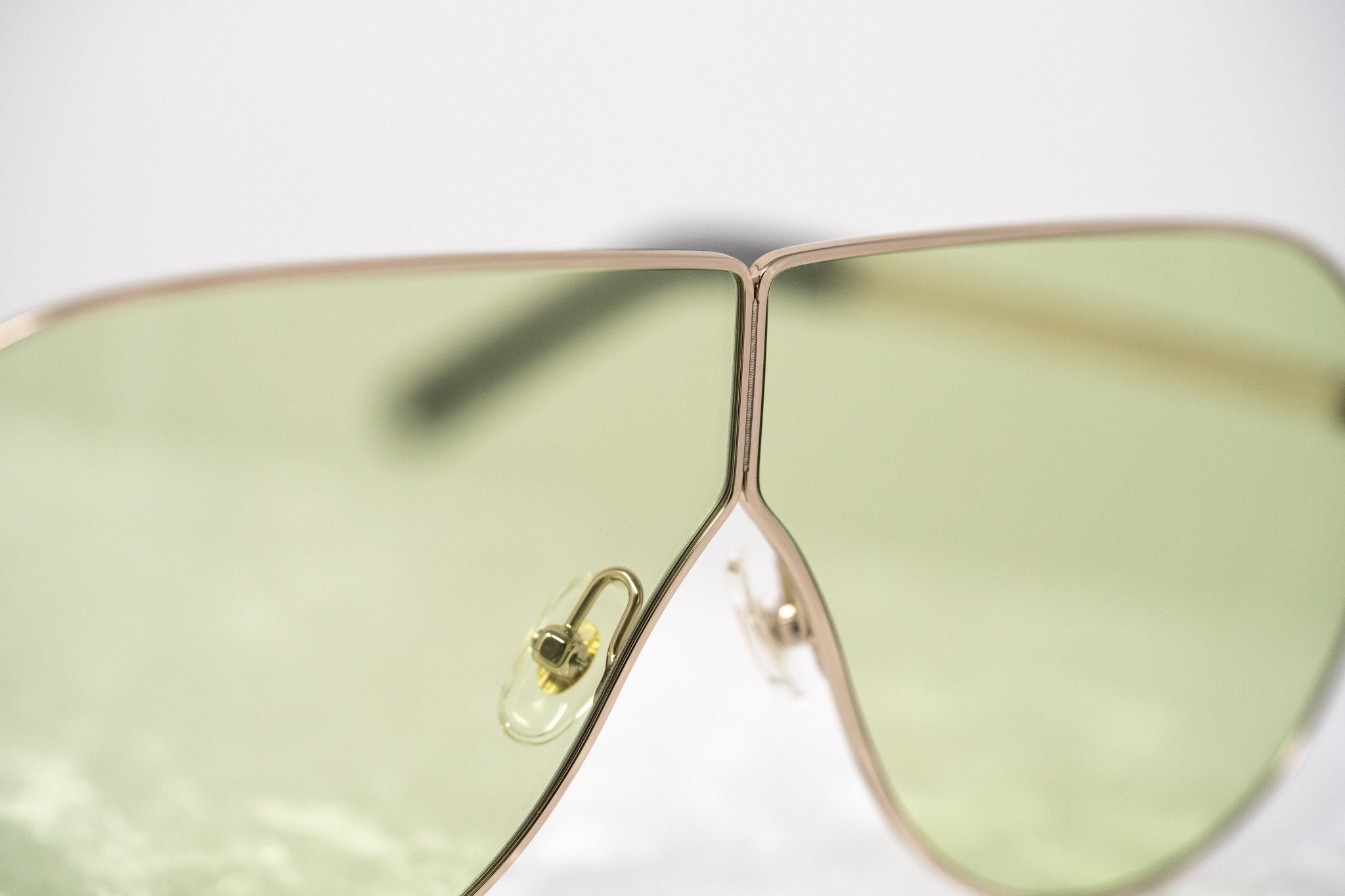 Phillip Lim Sunglasses Shield Gold and Light Green