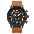 AVI-8 Carey Dual Time Black Brown Men's Watch