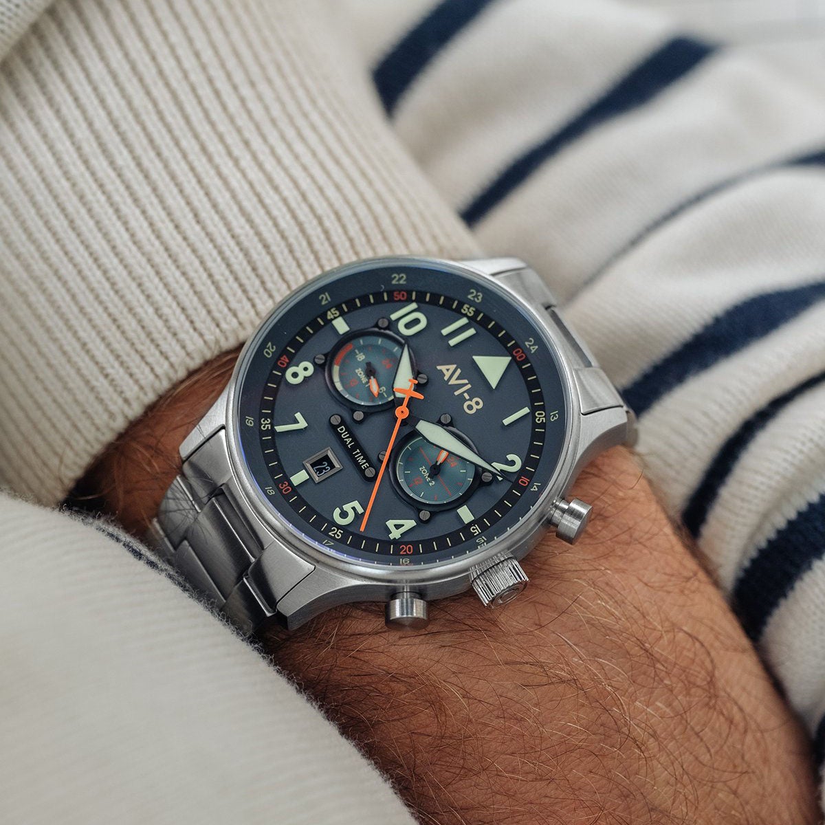 AVI-8 Carey Dual Time Gutersloh Watch