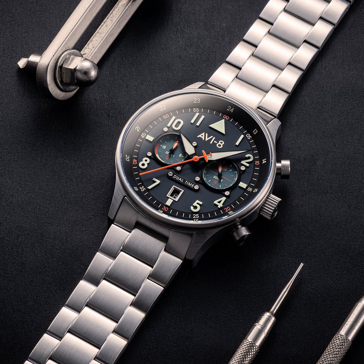 AVI-8 Carey Dual Time Gutersloh Watch