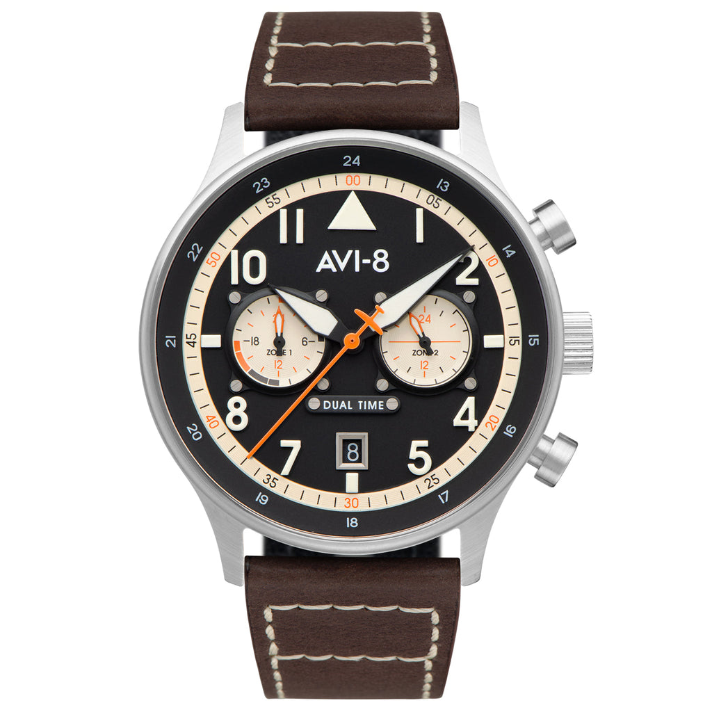 AVI-8 Carey Dual Time Manston Watch