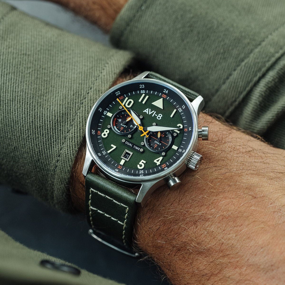 AVI-8 Carey Dual Time Merville Watch