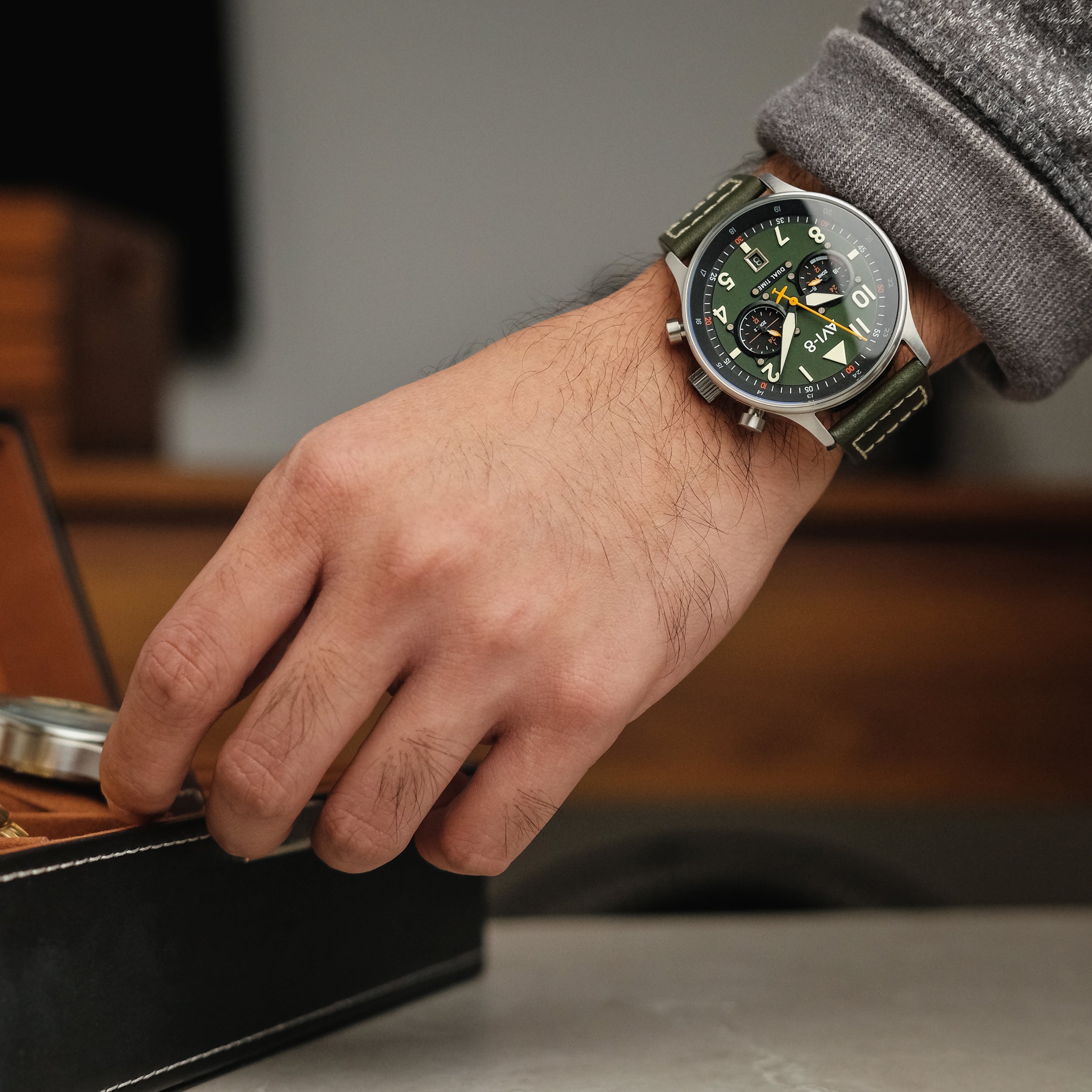 AVI-8 Carey Dual Time Merville Watch