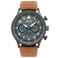 AVI-8 Carey Dual Time Men's Grey Brown Watch