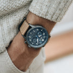 AVI-8 Carey Dual Time Men's Grey Brown Watch