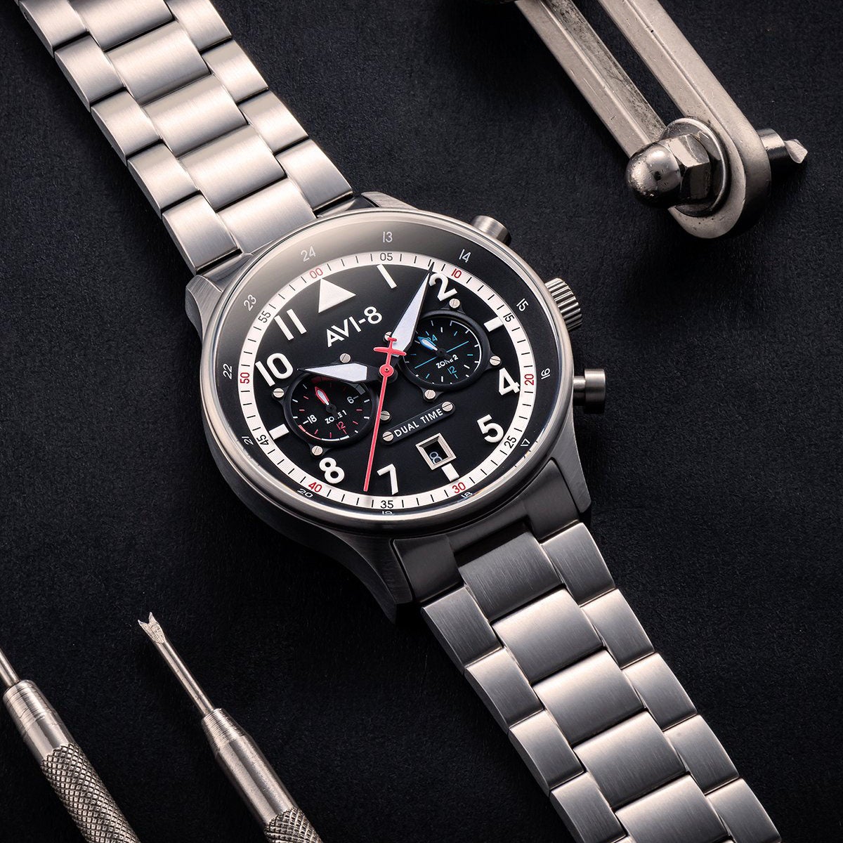 AVI-8 Carey Dual Time Rangoon Watch
