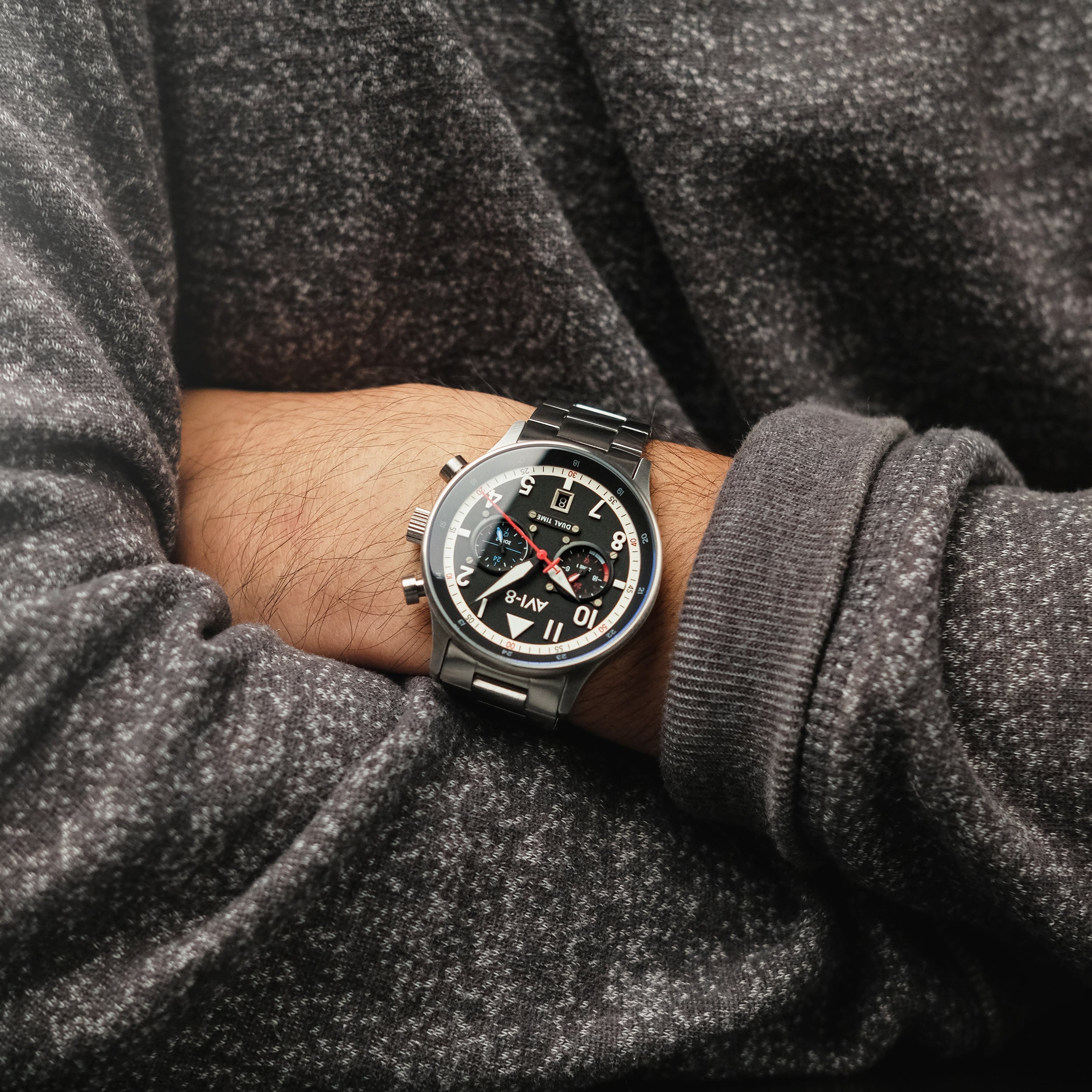 AVI-8 Carey Dual Time Rangoon Watch