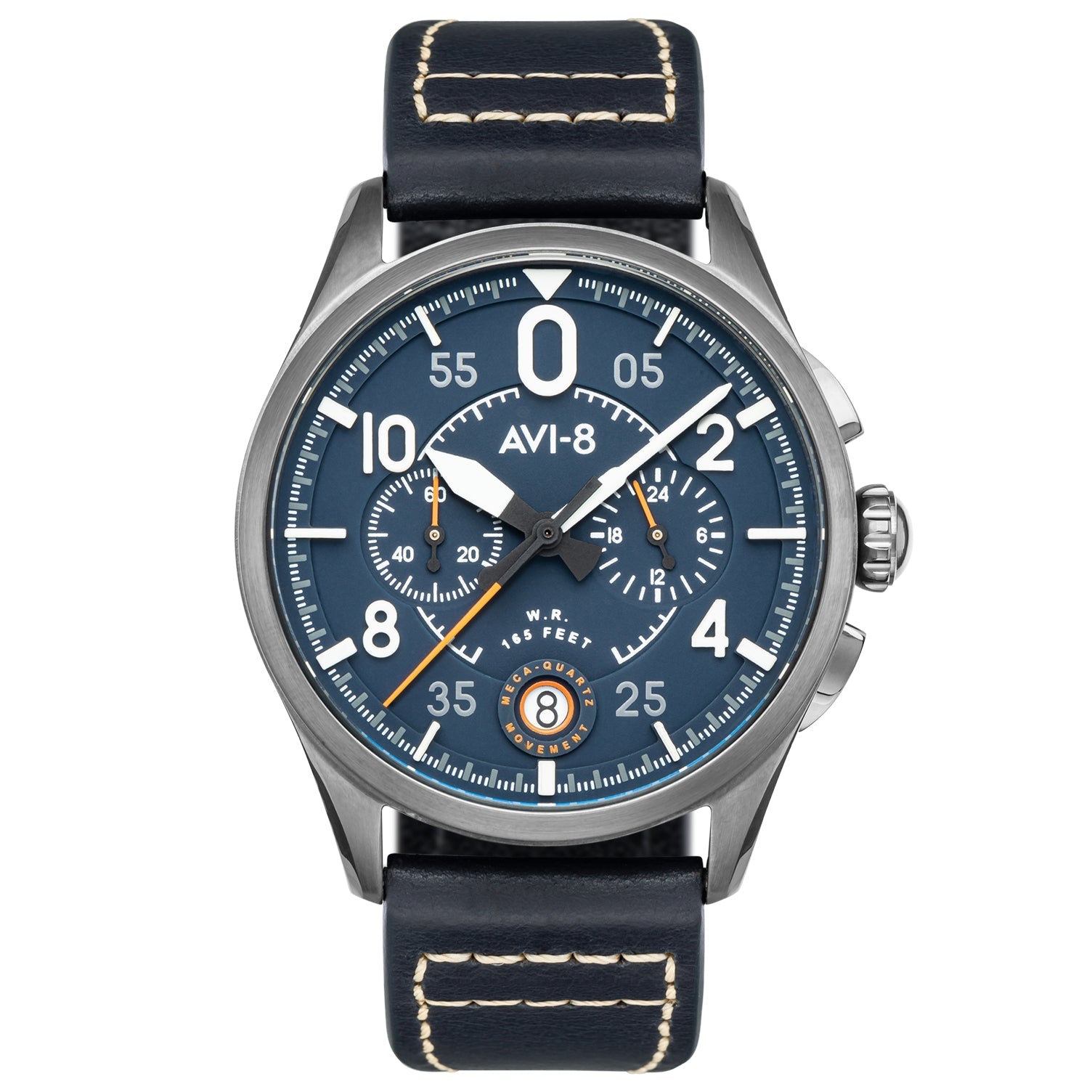 AVI-8 Spitfire Lock Blue Dial Chronograph Men's Watch