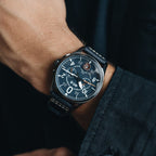 AVI-8 Spitfire Lock Blue Dial Chronograph Men's Watch