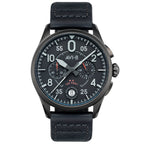 AVI-8 Spitfire Lock Men's Black Chronograph Watch