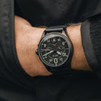 AVI-8 Spitfire Lock Men's Black Chronograph Watch