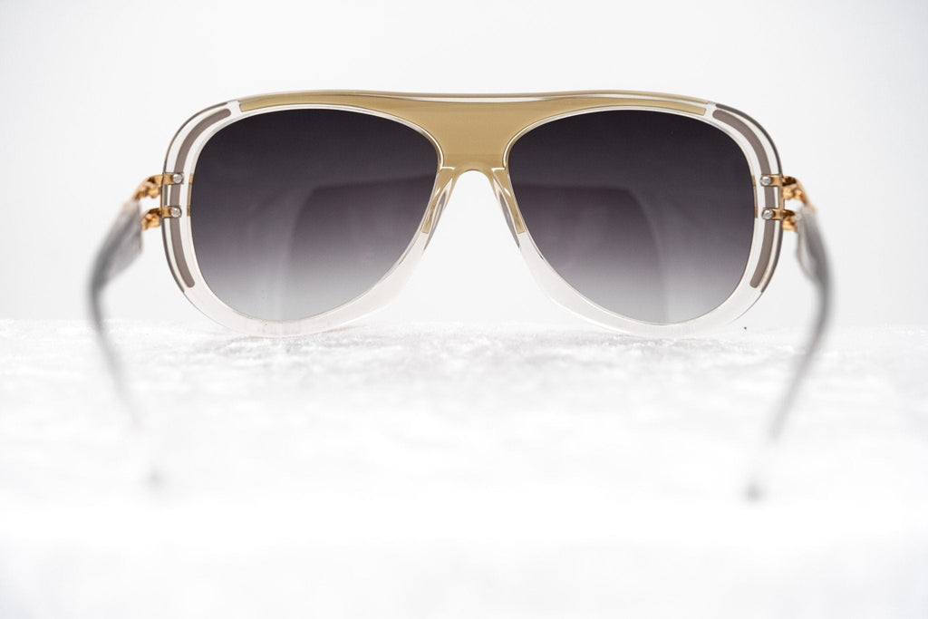 Prabal Gurung Sunglasses Olive Clear and Grey