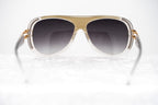 Prabal Gurung Sunglasses Olive Clear and Grey