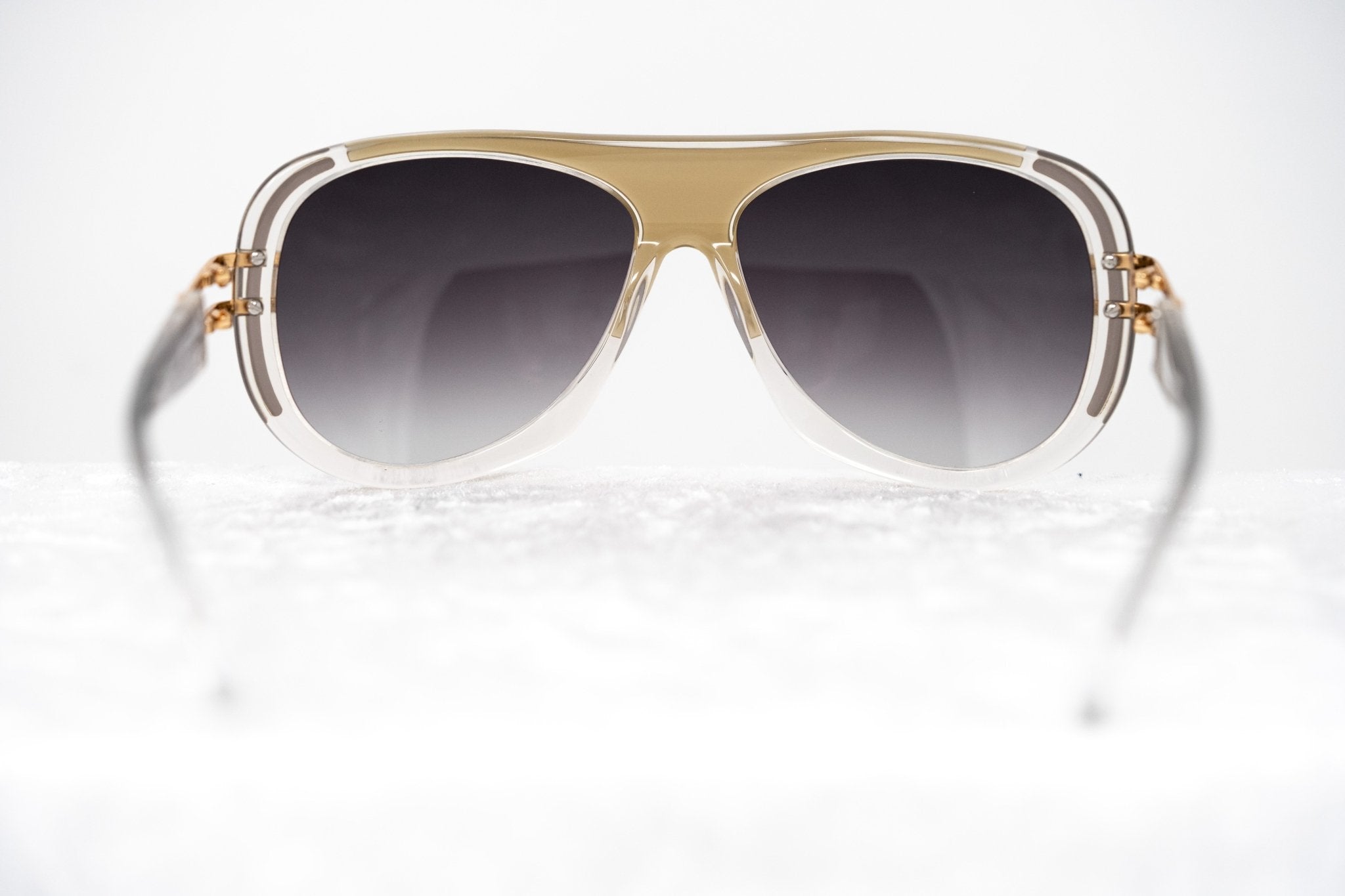 Prabal Gurung Sunglasses Olive Clear and Grey