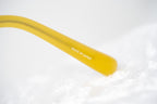 Prabal Gurung Sunglasses Cat Eye Special Mustard Yellow/Silver and Gray