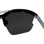 Prabal Gurung Sunglasses Special Shiny Black and Grey